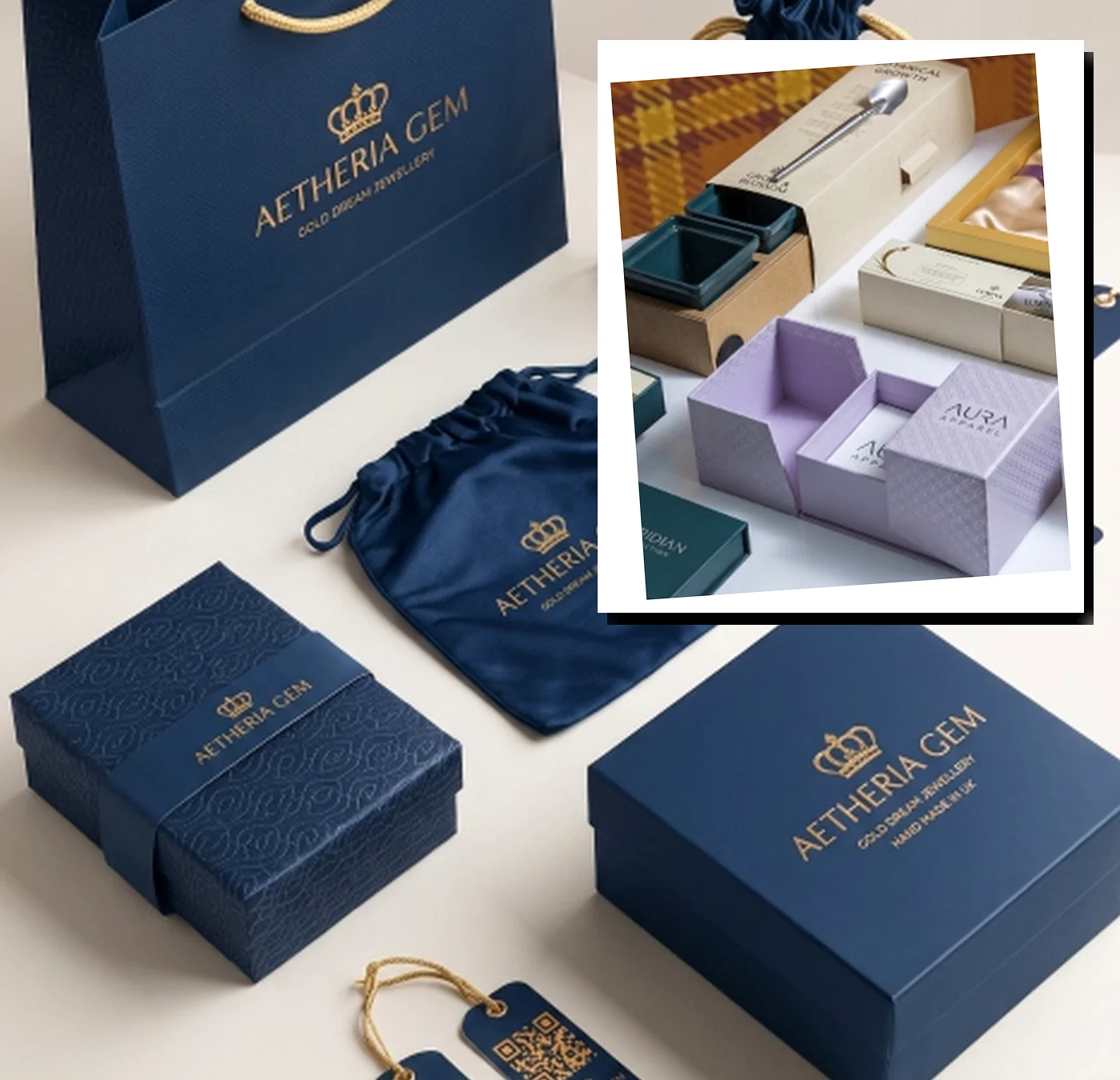 Custom apparel packaging presentation