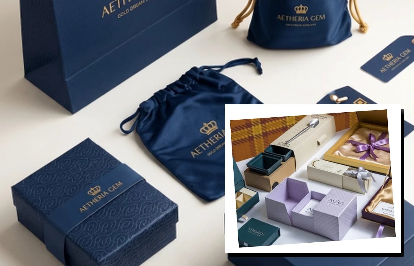 Magnetic closure gift boxes